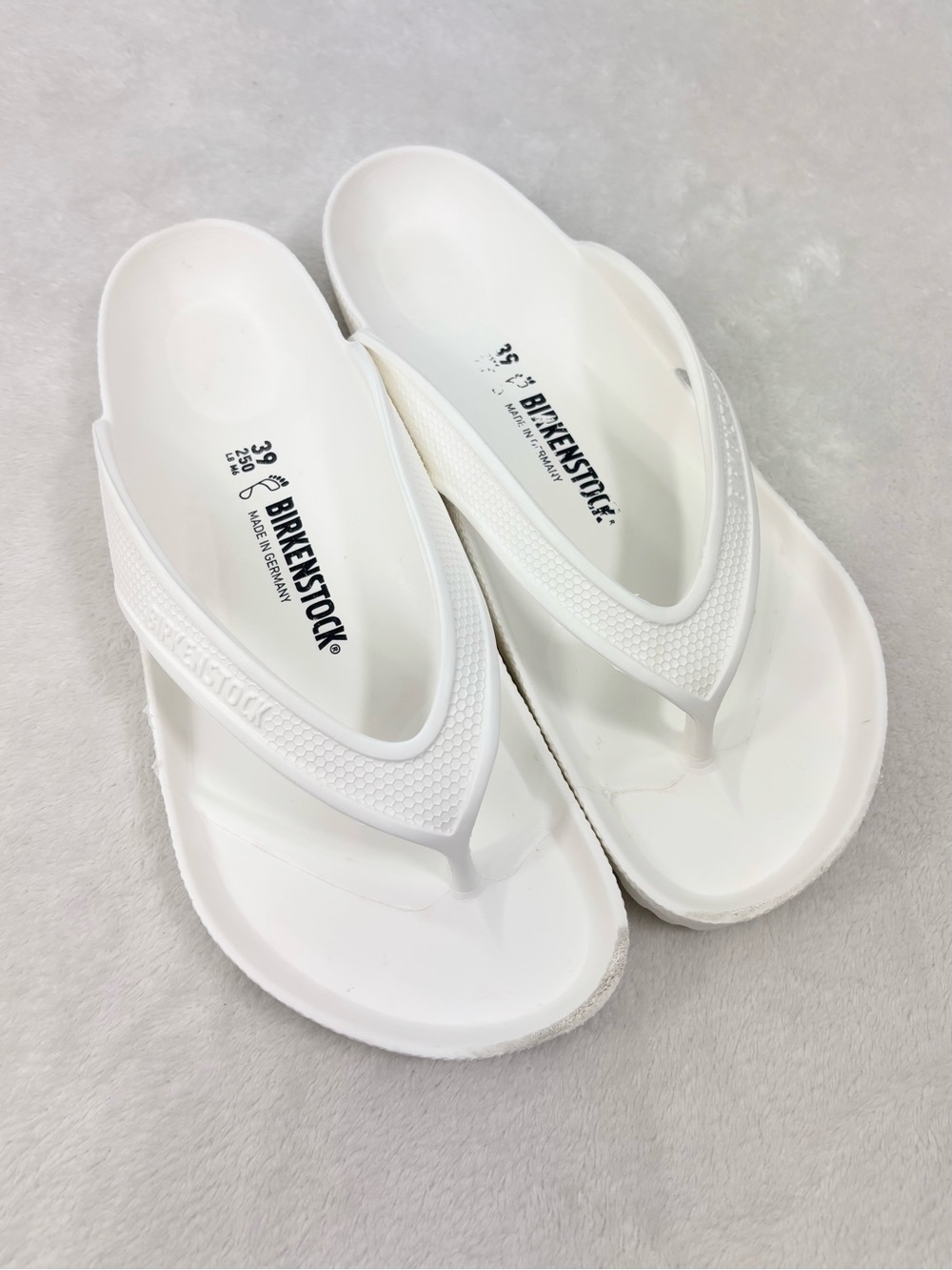 Birkenstock White EVA Thong Sandals Gizeh-Style W8/ M6